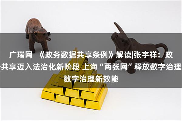 广瑞网  《政务数据共享条例》解读|张宇祥：政务数据共享迈入法治化新阶段 上海“两张网”释放数字治理新效能