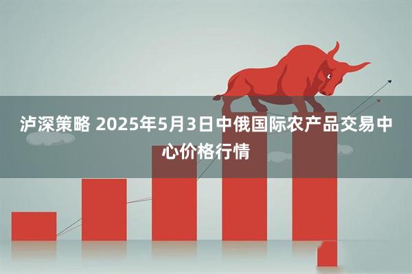 泸深策略 2025年5月3日中俄国际农产品交易中心价格行情