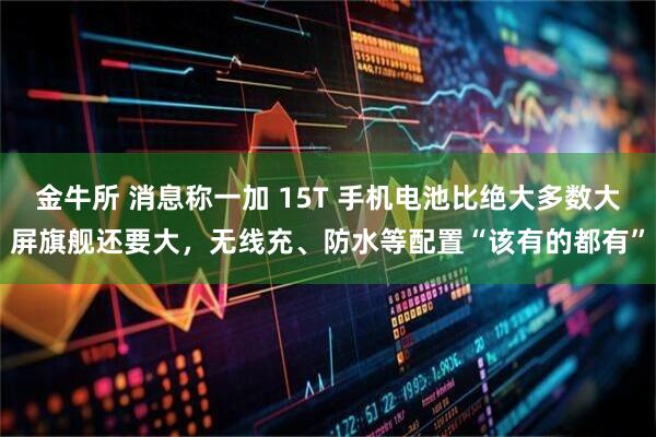 金牛所 消息称一加 15T 手机电池比绝大多数大屏旗舰还要大，无线充、防水等配置“该有的都有”