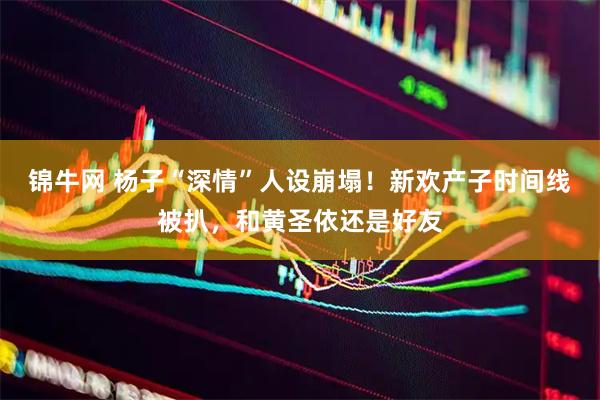 锦牛网 杨子“深情”人设崩塌！新欢产子时间线被扒，和黄圣依还是好友